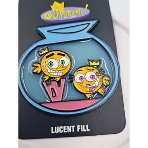 The Fairly OddParents Fishbowl Enamel Pin Cosmo & Wanda Nickelodeon Pin Trading